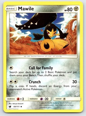 Mawile - SM - Crimson Invasion 64/111 - LP Condition