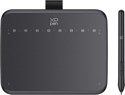 XPPen Deco 640 Zeichentablett mit 16K Druckstufen, tragbare digitale Kunst... 