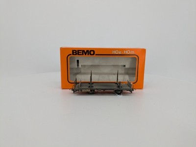 Bemo 2264 - Flat car with Stakes of the RbH - HOm Scale