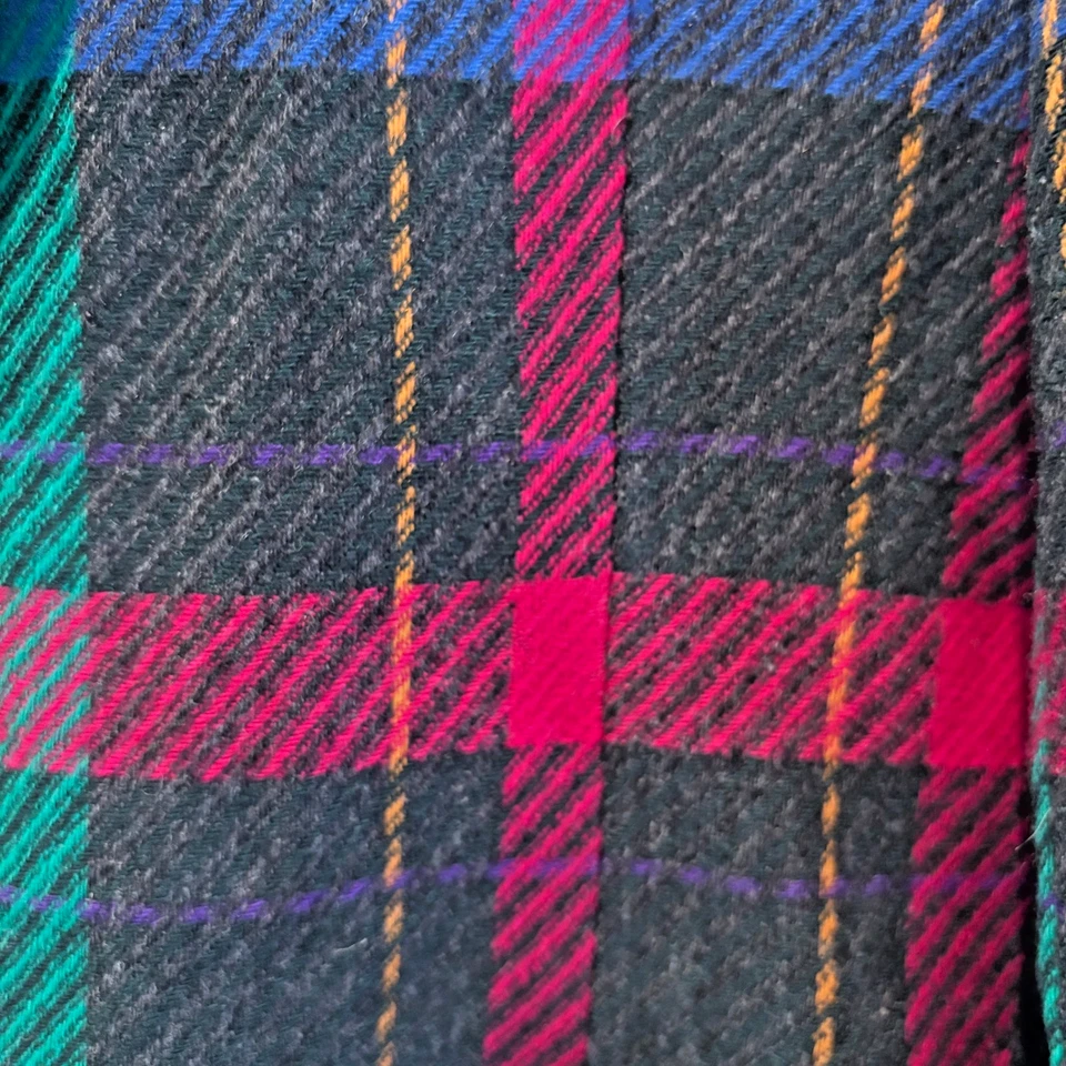 Miss Pendleton Virgin Wool Tartan Plaid Blazer Jacket  Size 10 Vintage 80s 90s - Image 2 of 4