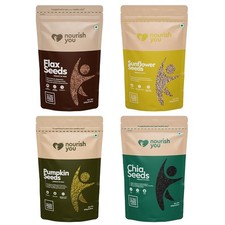 Healthy Seeds Combo 1kg (4×250g) – Pumpkin, Sunflower, Flax & Chia Seeds 79.96 per kilo