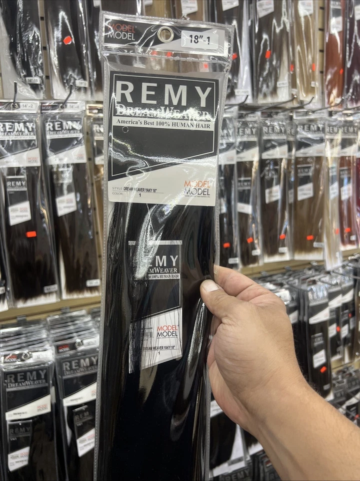 Dream Weaver 100 % cabello humano 18” pulgadas negro azabache 1 Foto 4 de 4