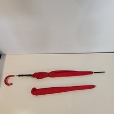 Vintage Red Umbrella with Cover