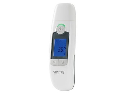 6-in-1 Multfunktions Thermometer Fieber Stirn Ohr Objekttemperatur Messen °C °F