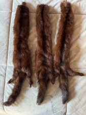 Vintage three-pelt full-body mink fur stole