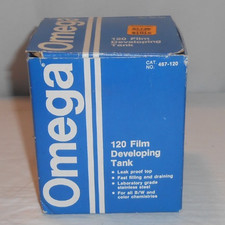 Vintage Omega 120 Film Developing Tank 2 35mm Reels CLEAN EXCELLENT