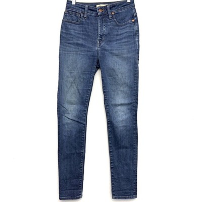 Madewell Jeans Womens 26x28 Blue Curvy High Rise Skinny Full Length Ankle