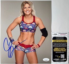 Candice LeRae Signed WWE Wrestling 8x10 Photo Authentic Autograph JSA COA