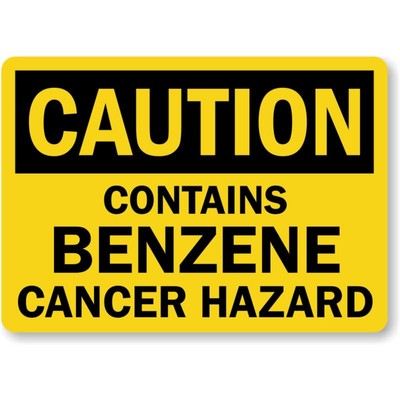 Contain Cancer Hazard Caution Aluminum Weatherproof Sign b00813