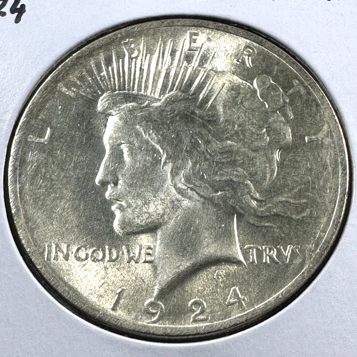 Philadelphia Uncertified 1924 Year Peace Dollars (1921-1935) for