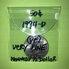 1994-D Kennedy Half Dollar 50c Coin.   (VF) Condition. ***** FREE SHIPPING!!!!