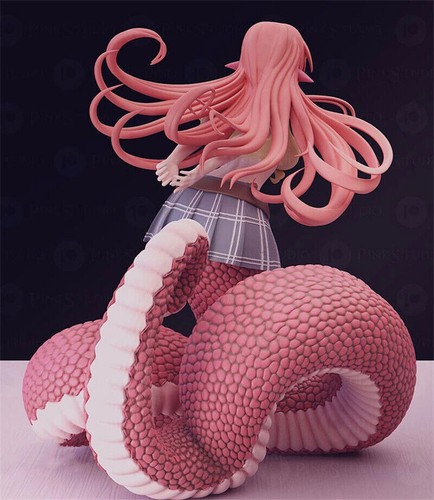 Anime Monster Musume no Iru Nichijou Miia Unpainted 1/10 Figure Statue Model - Picture 4 of 4