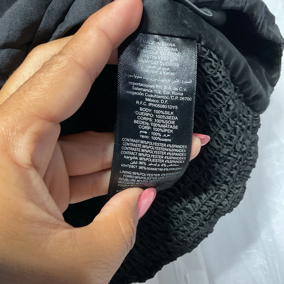 VTG Y2K bebe red black ruffled rose corset strapless Silk Whimsigoth tube Top S - Image 4 of 4