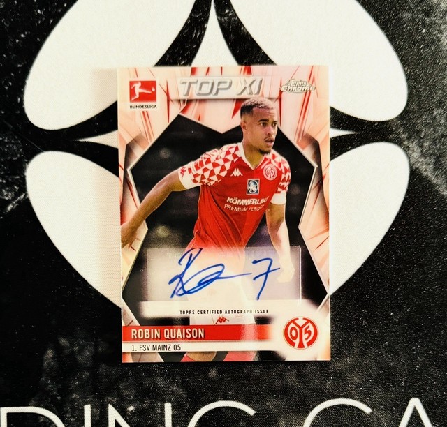 2020-21 Topps Chrome Bundesliga - Robin Quaison Top XI Autograph /50 - Mainz 05