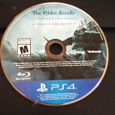 The Elder Scrolls Online: Tamriel (PlayStation 4) Game Only Good Condition