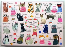 Cool Cats A-Z by Carolyn Gavin 1000pc Mudpuppy 27x20" Puzzle Kittens