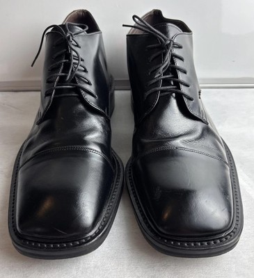 Byblos Black Men\'s Leather Boots Size 44 US 11 ALLSAINTS Eli Lthr Boot Chelsea Boots Black Men main image 3