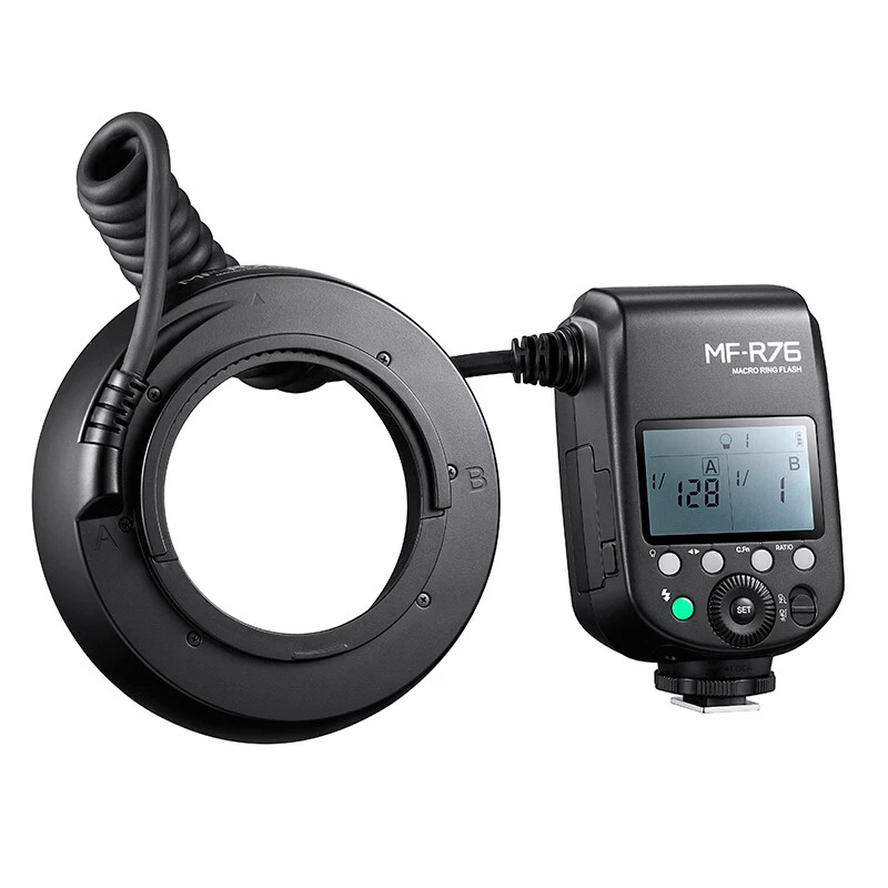 Godox MF-R76 Macro LED Ring Flash Light 5000K Close Up Speedlite for Camera DSLR - Image 2 of 4