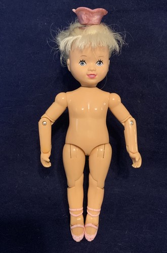 Vintage 1988 GALOOB DOLL BOUNCIN KIDS BALLERINA KID w/ Dress Works Great LGTI - Picture 9 of 14