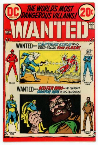 Flash Wanted the World's Most Dangerous Villains 8 BIEN 6,5 Edad de Bronce DC 1973 - Imagen 1 de 3