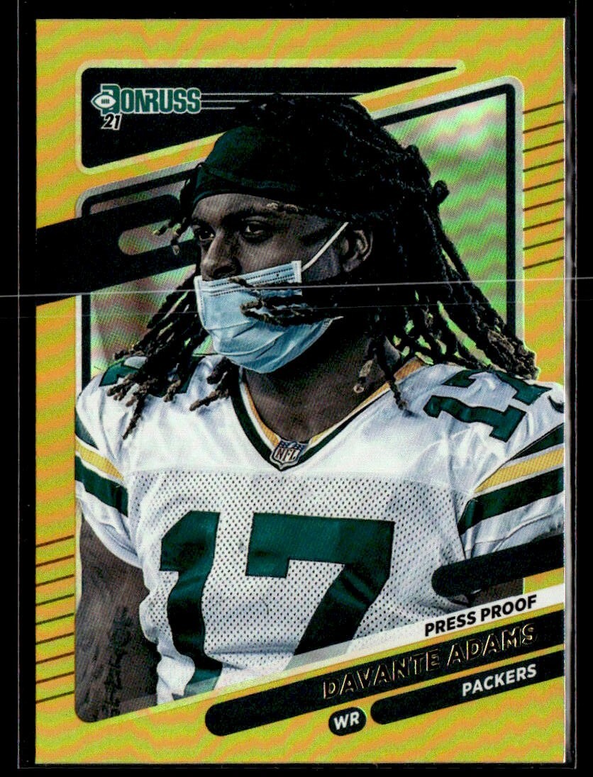 2021 Panini Donruss DaVante Adams Press Proof Premium Variation #158 Packers