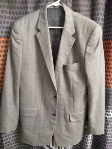 Macy's Club Room Men's Black/Blue Multi-Colored 2 Button Sports Jacket 44L - Picture 12 of 12