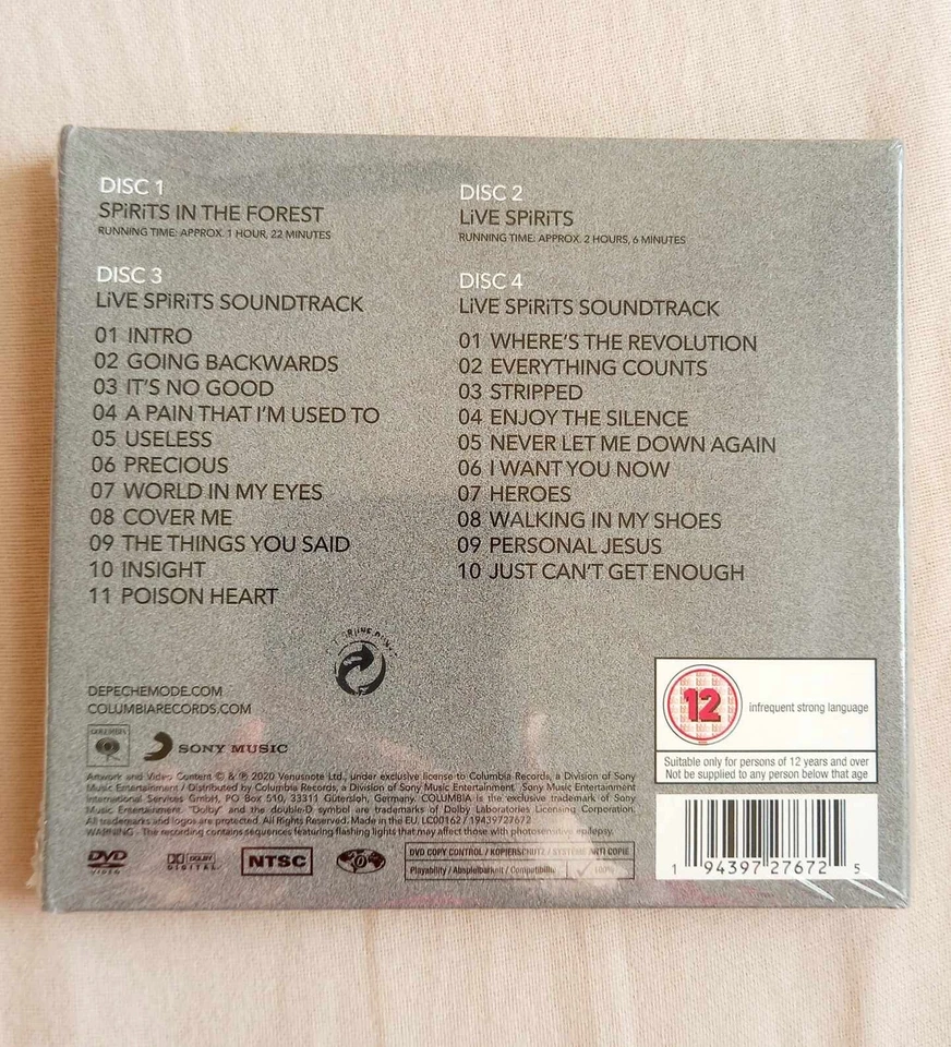 DEPECHE MODE 4 Disc BOX Set CD x 2 Spirits In The Forest  x 2 DVD SEALED - Image 2 of 4