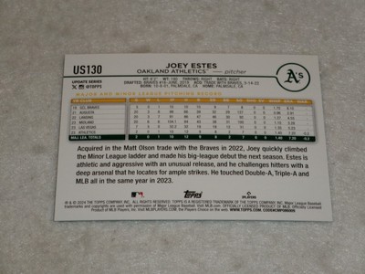 2024 Topps Update Series Joey Estes Silver Foil Super Box RC 