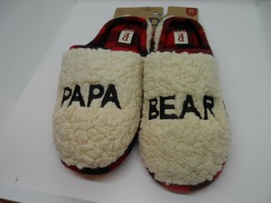 dearfoams papa bear slippers
