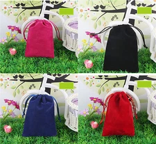 10 pcs Large 7.5"x10" Velvet Bags Jewelry Wedding Party Gift Drawstring Pouches