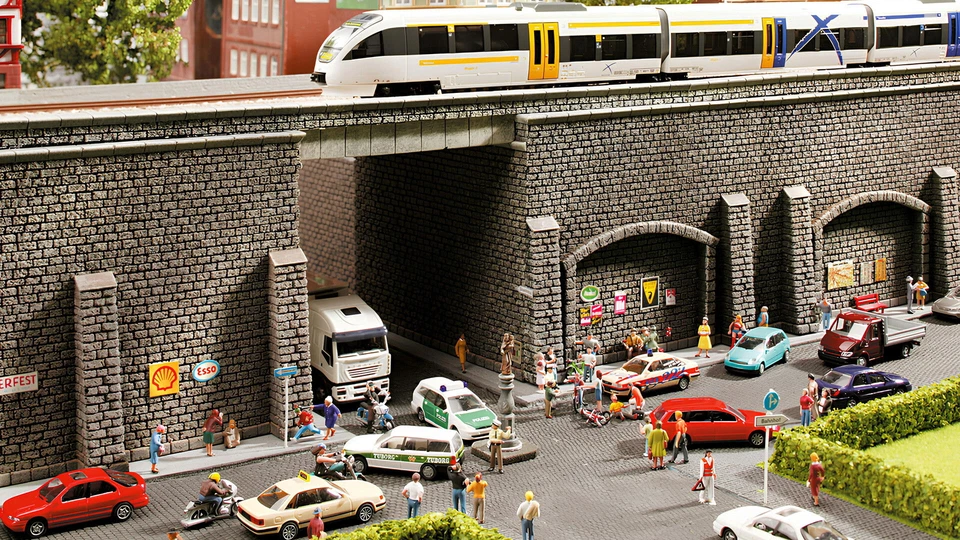 NOCH Stützmauer, ideal für Modellbau, Hartschaum Mauer, 19,8 x 7,4 cm zum - Bild 3 von 4