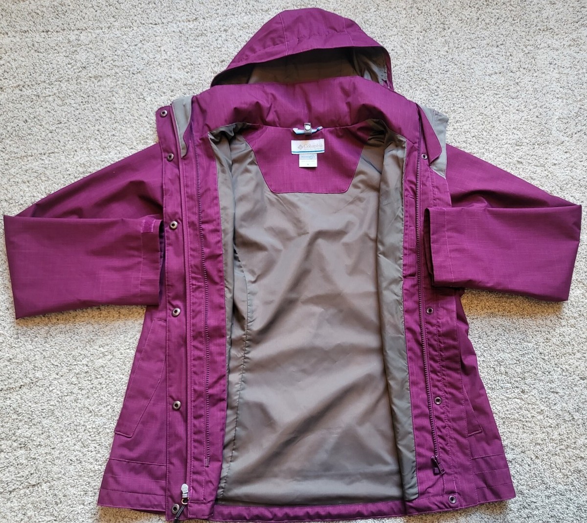 Columbia Women's Sleet To Street 3 In 1 Interchange Jacket Purple