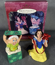 Hallmark Keepsake Disney Snow White Seven Dwarfs Dopey Anniversary Ornaments