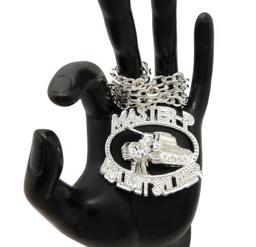 NO LIMIT RECORDS Pendant & 6mm 18", 20", 24", 30" Link Chain Hip Hop Necklace - Picture 2 of 4