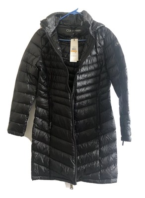 Calvin Klein Womens Long Down Puffer 