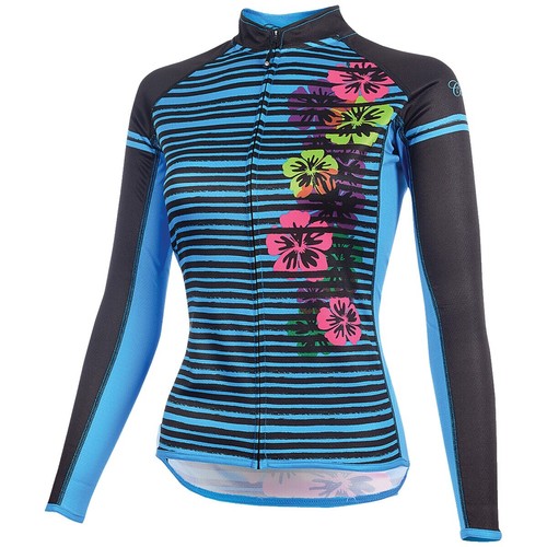 Maillot Cyclisme Femme Hiver Vêtements Velo VTT Manche Longue,Tenue de Cycliste en Polaire