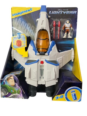 Imaginext Disney Lightyear Lights & Sounds XL-15 Spaceship 15'' And Figure NIB