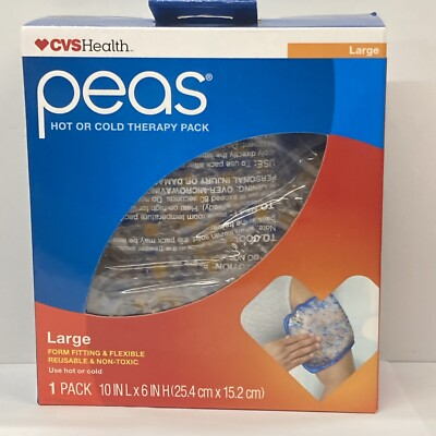 #ad Peas Hot or Cold Therapy Pack Form Fitting Flexible Reusable LARGE $14.88