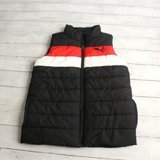 Puma Boy's Sleeveless Puffer Jacket Vest Size M 10 12 Winter Colorblock