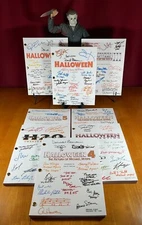 Halloween 1-8 Script Bundle Signed- Autograph Reprints- 8 Scripts- Michael Myers