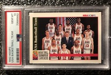 PSA 10 Gem Mint 1992 NBA Hoops Dream Team Michael Jordan USA ON BACK Variation