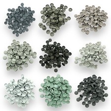 Dome Screw Cover Caps Grey, Two Piece Matt 6/8g Snap-Caps™Plastic Screws Cap