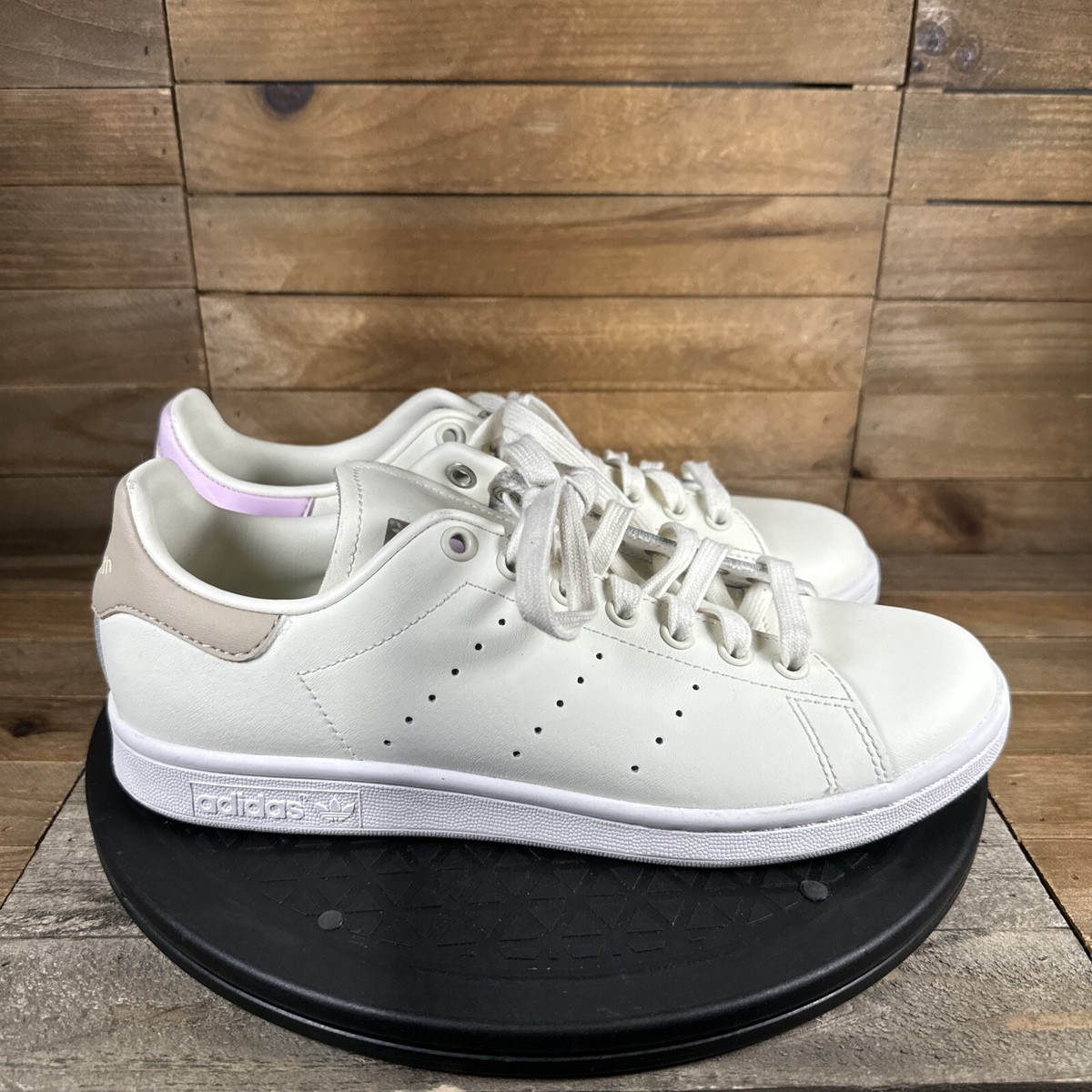 Adidas Womens Size US 8 Stan Smith Classic Comfy Casual Shoes Beige Lace Up  | eBay