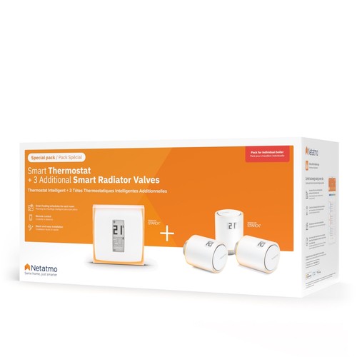 Netatmo Smartes Heizkörperthermostat, 3er Pack - Bild 2 von 7