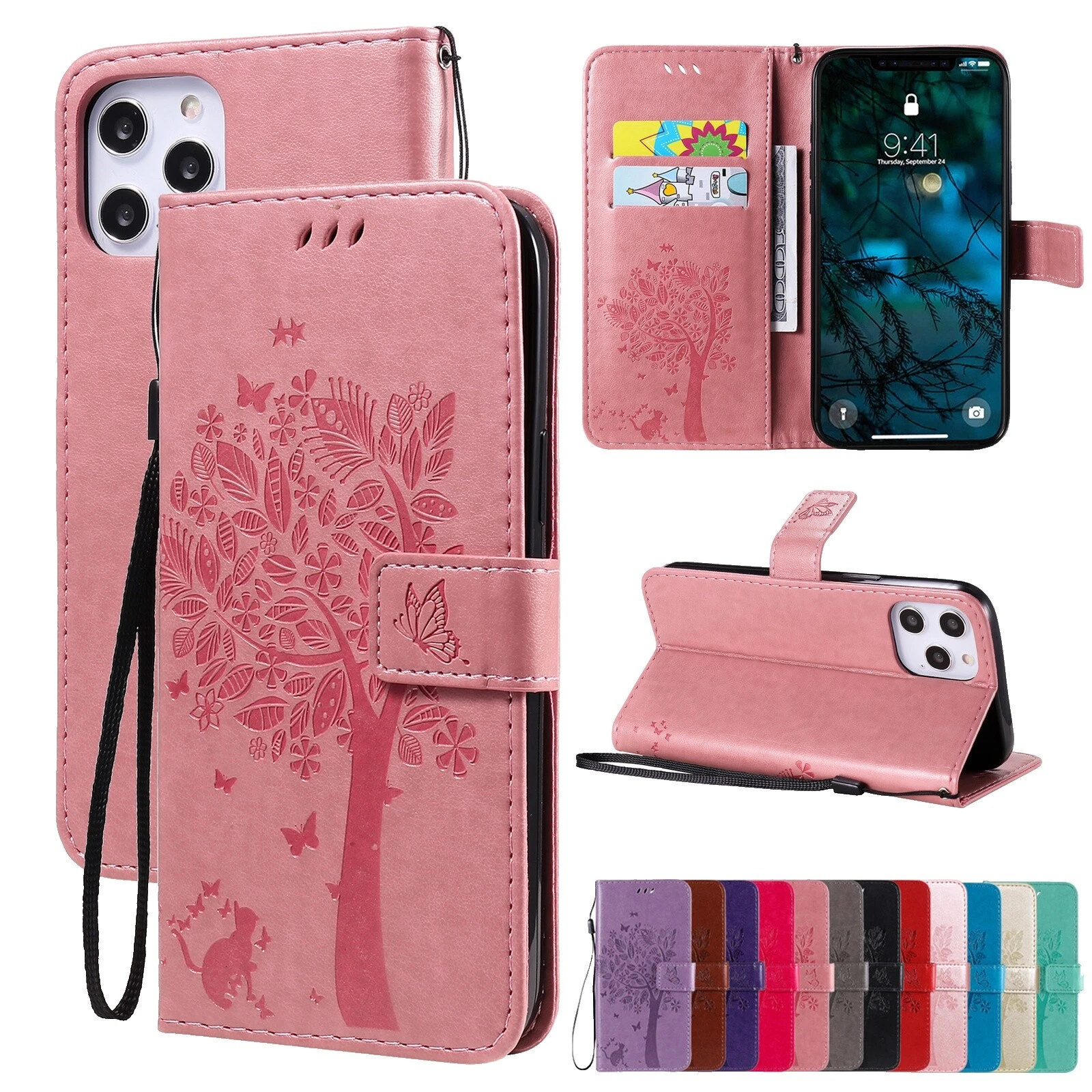 Cell Phone Wallet Cases for Apple Apple iPhone SE