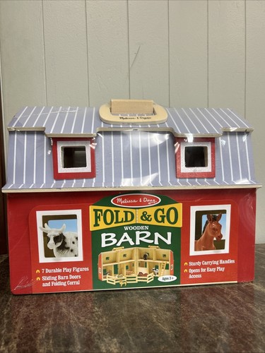 Melissa & Doug Fold and Go Wooden Barn