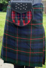 Kilt Scottish Dream Men's Kilt, Green Red Lining, Light Weight Value, Highland
