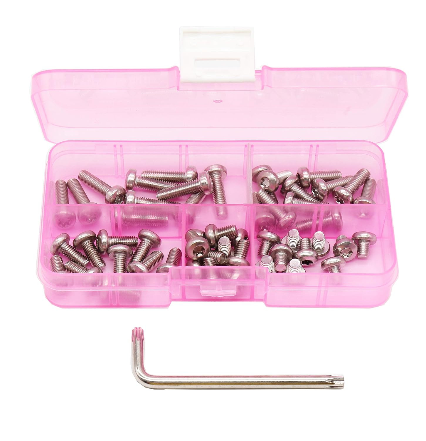 Binifimux 50Pcs M5 round Pan Head Torx Security Screws 304 Stainless Steel, M5 X