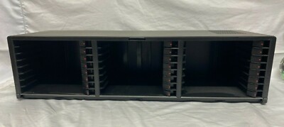 Laserline 24 CD Compact Disc Storage Holder Wall Mount  Black Plastic Vintage