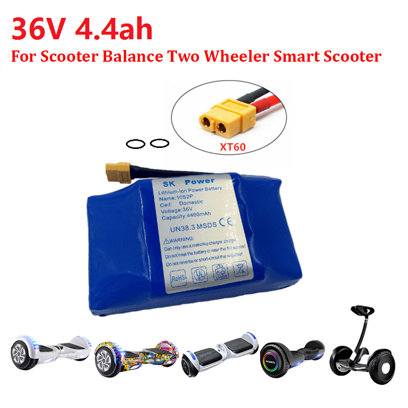 36V 4400mah battery for electric balance scooter unicycl
